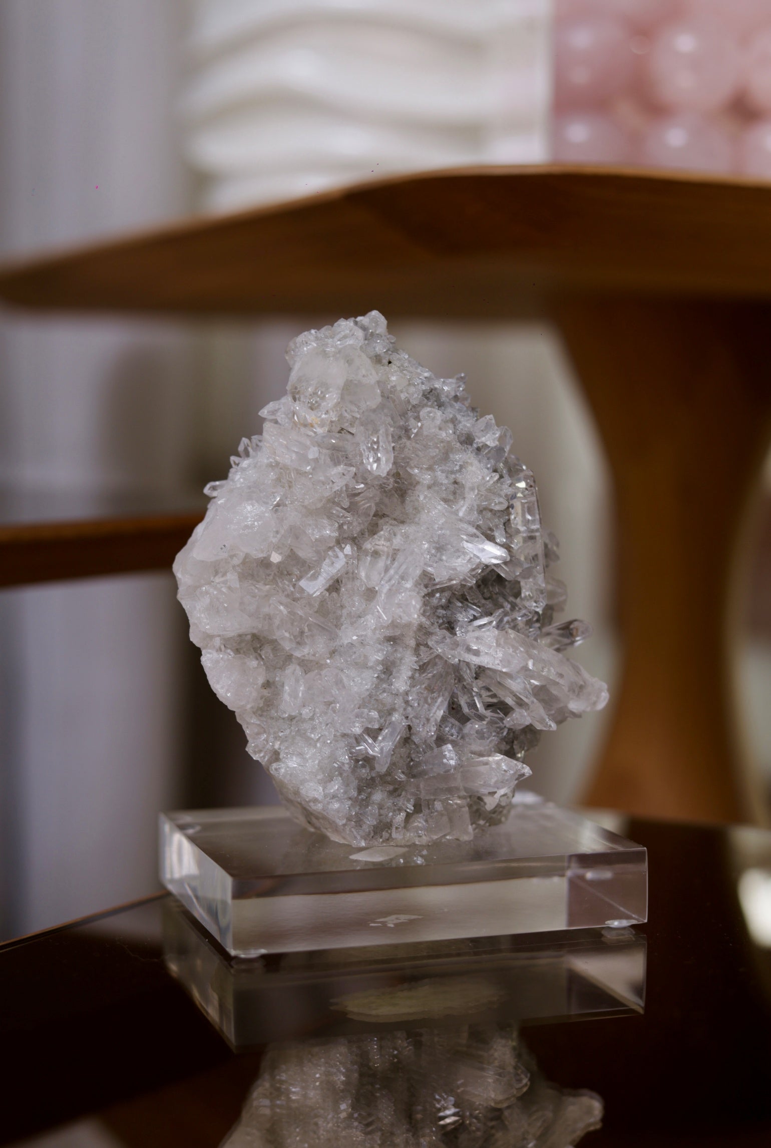 Drusa de Cristal em Base Acrílica