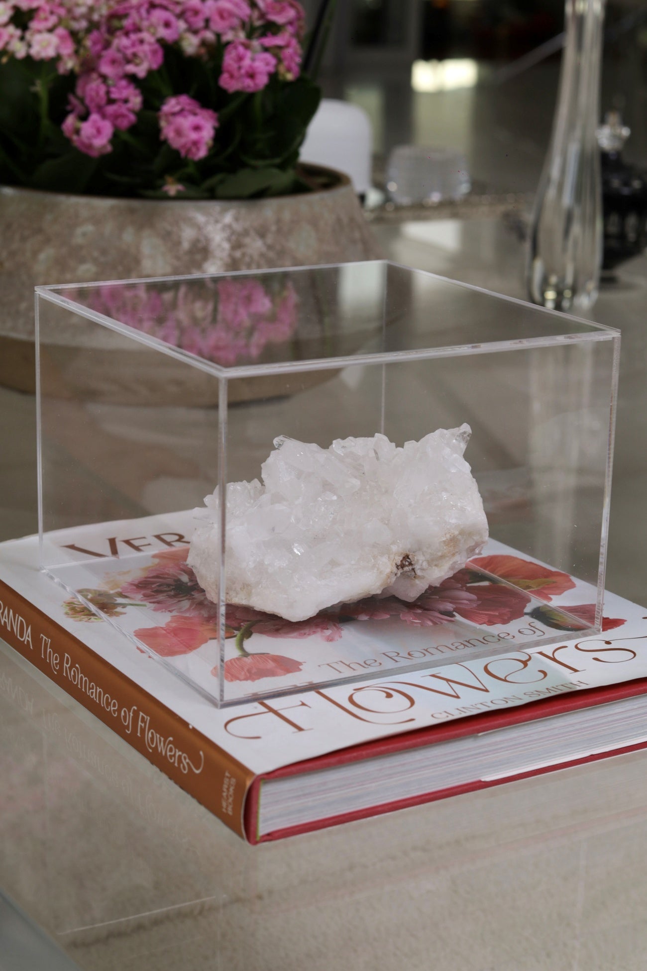 Drusa de Cristal Hialino